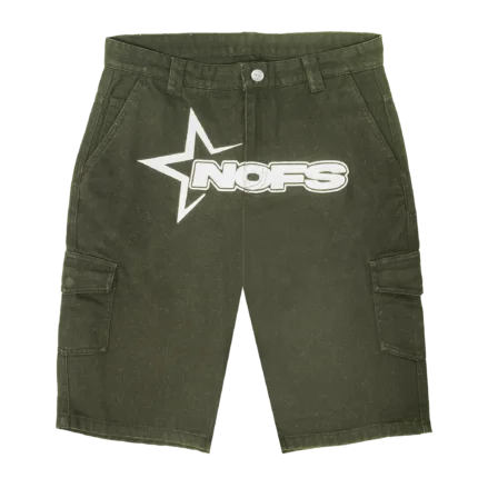 Green Khaki Cargo Short